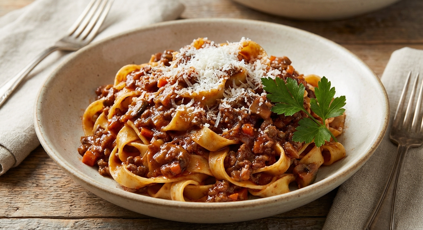 Mushroom Bolognese