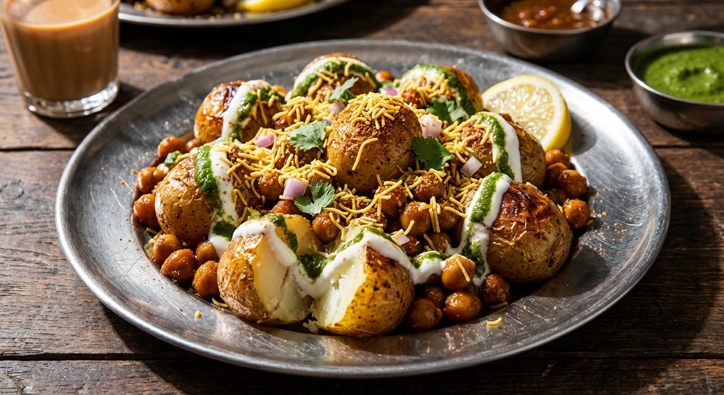 New Potato + Chickpea Chaat