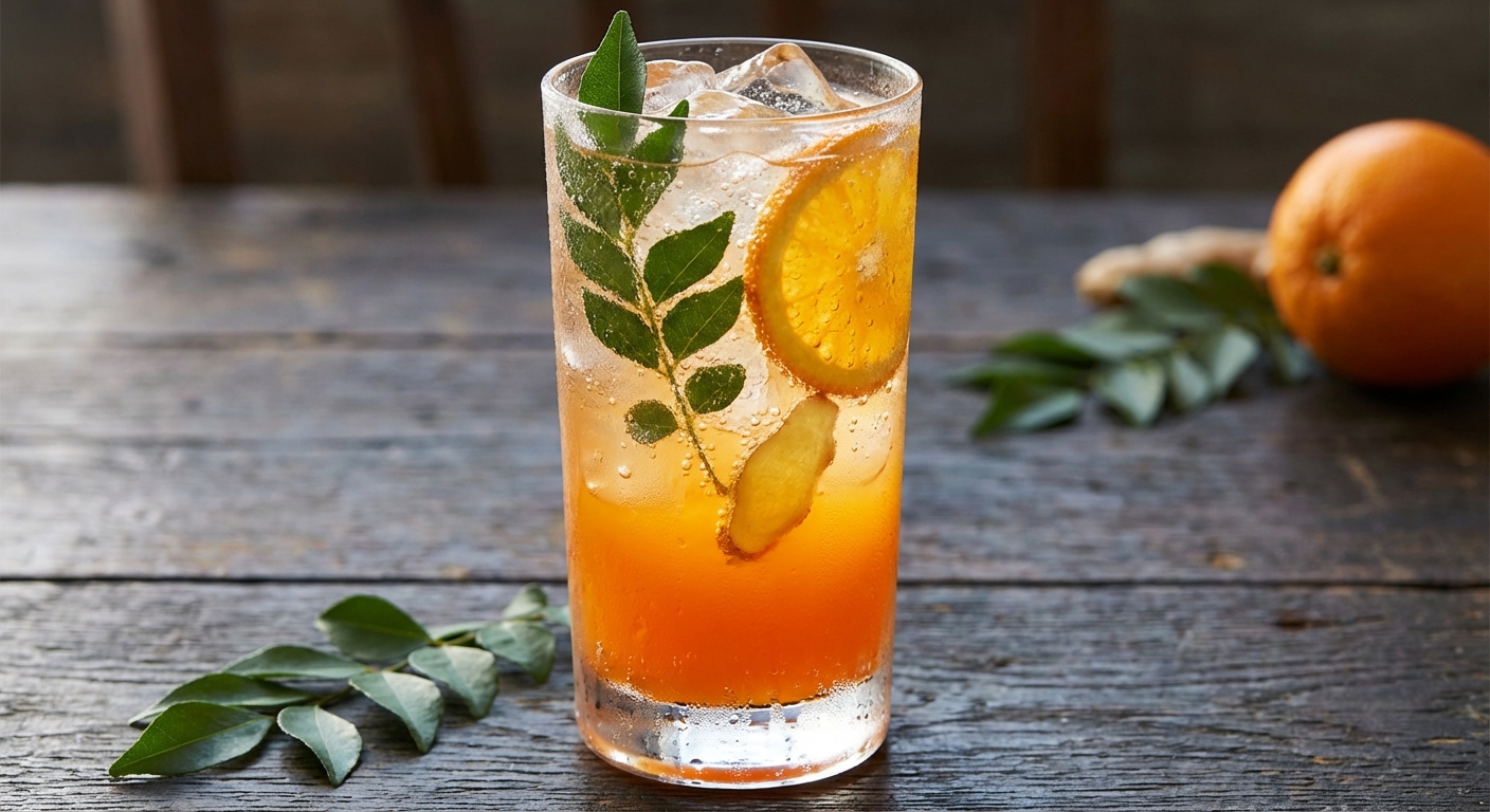 Orange Curry Leaf Cooler