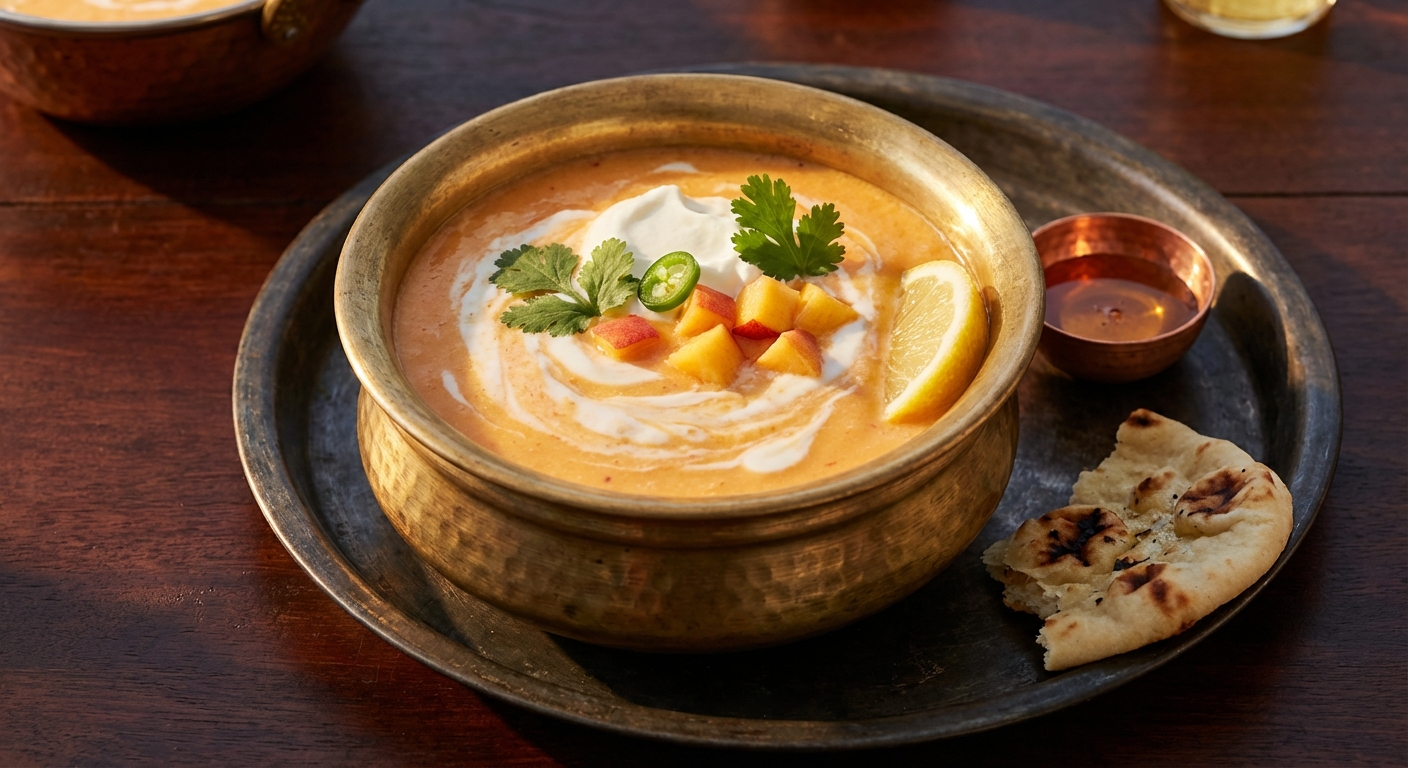 Peaches + Cream Lassi