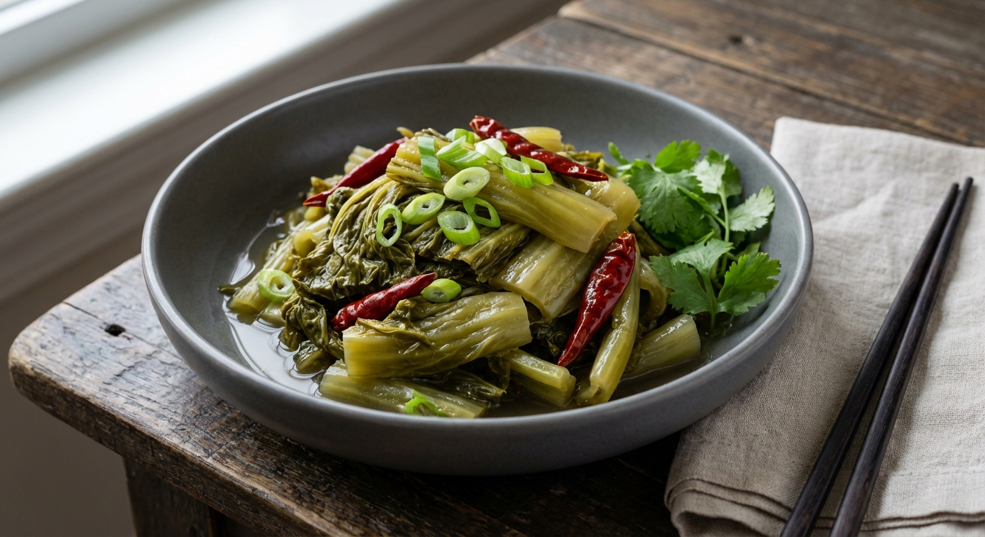 Pickled Mustard Greens