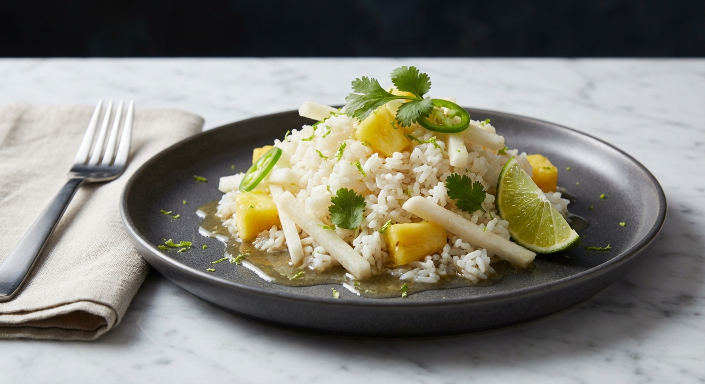 Pineapple and Jícama Rice Salad