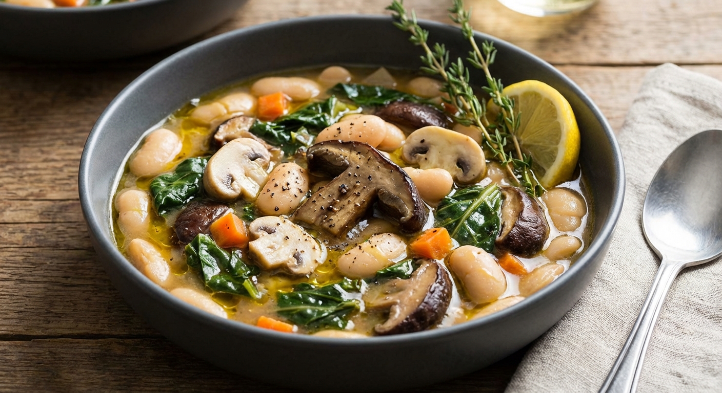 Porcini and White Bean Stew