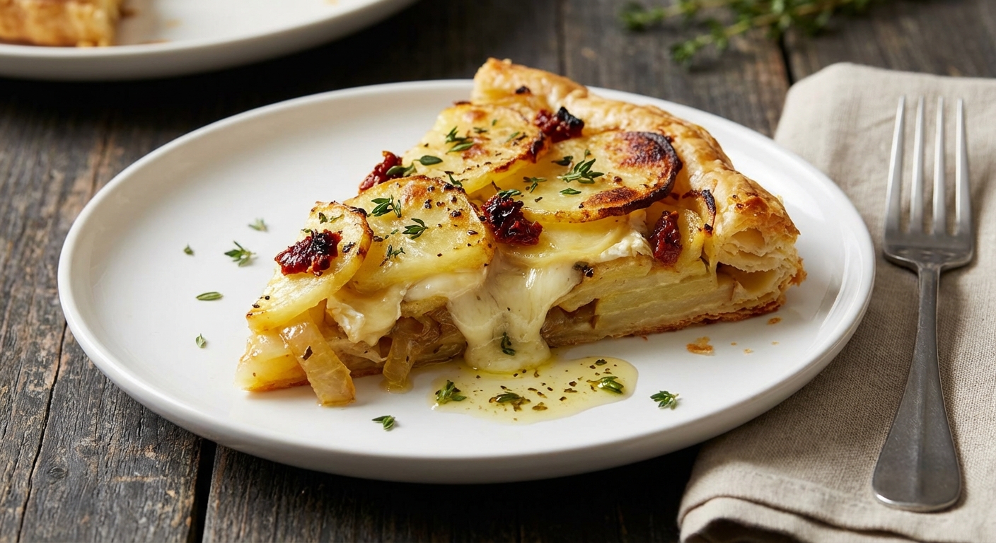 Potato and Camembert Tart