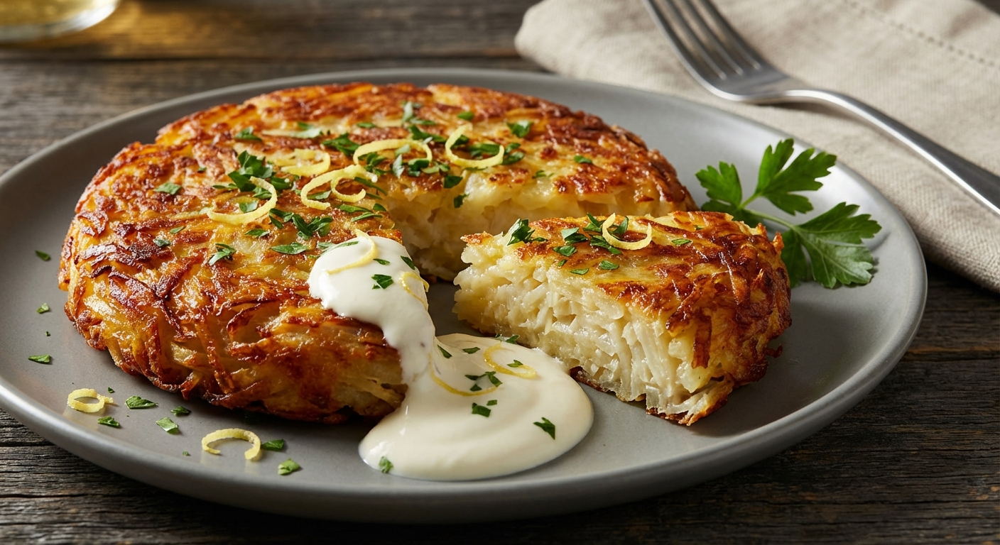 Potato and Celery Root Roesti