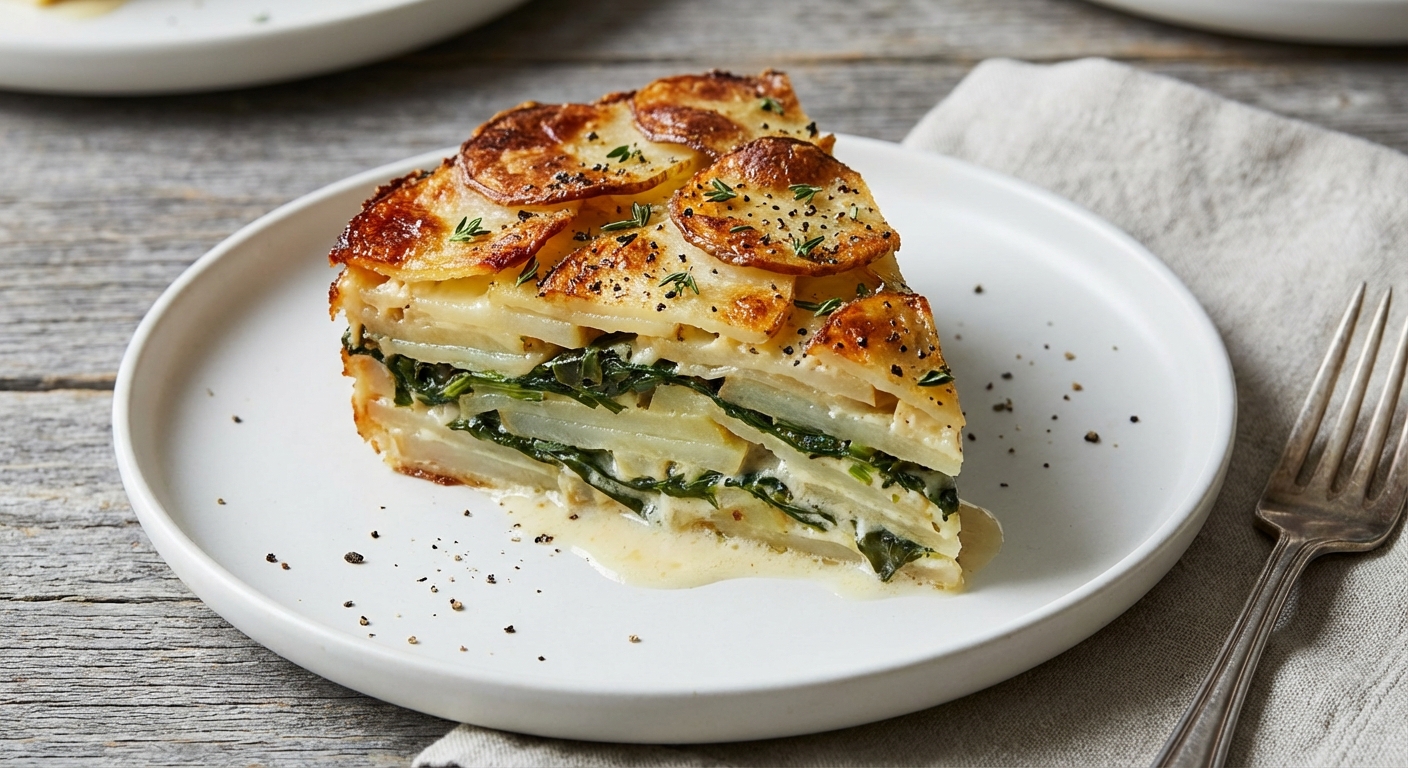 Potato and Swiss Chard Gratin