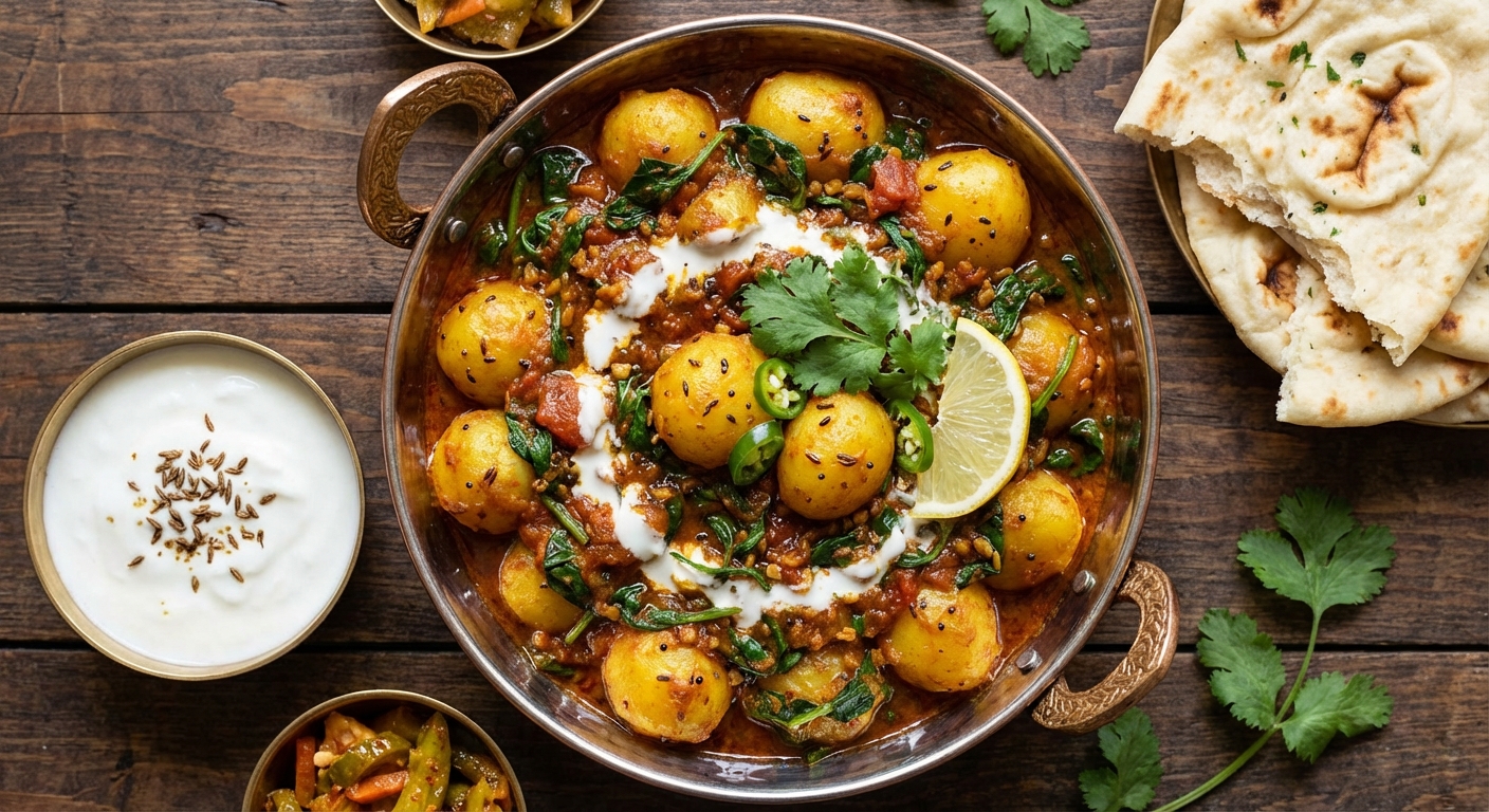 Rasavala Baby Potatoes with Greens