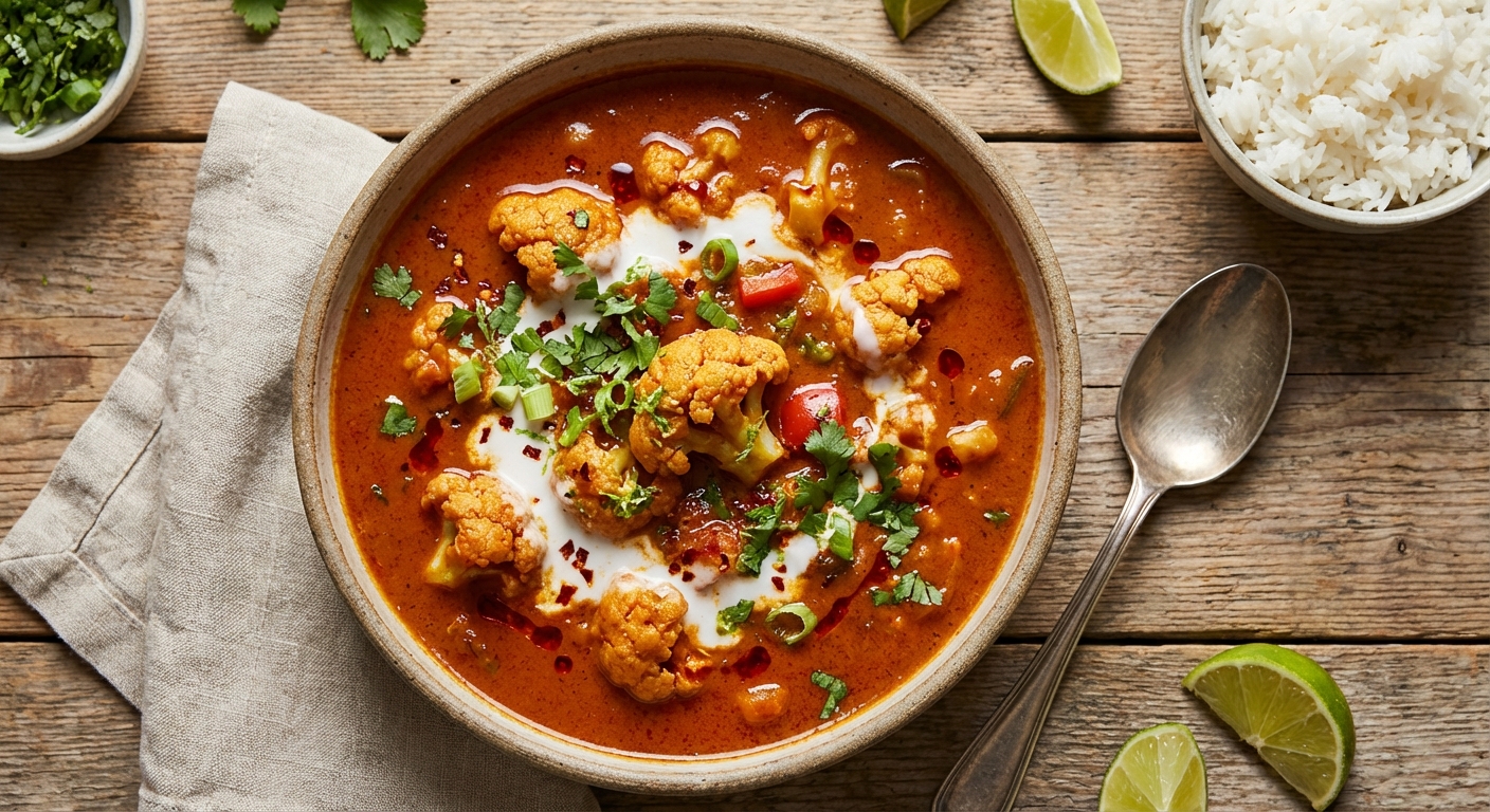 Red Curry Cauliflower