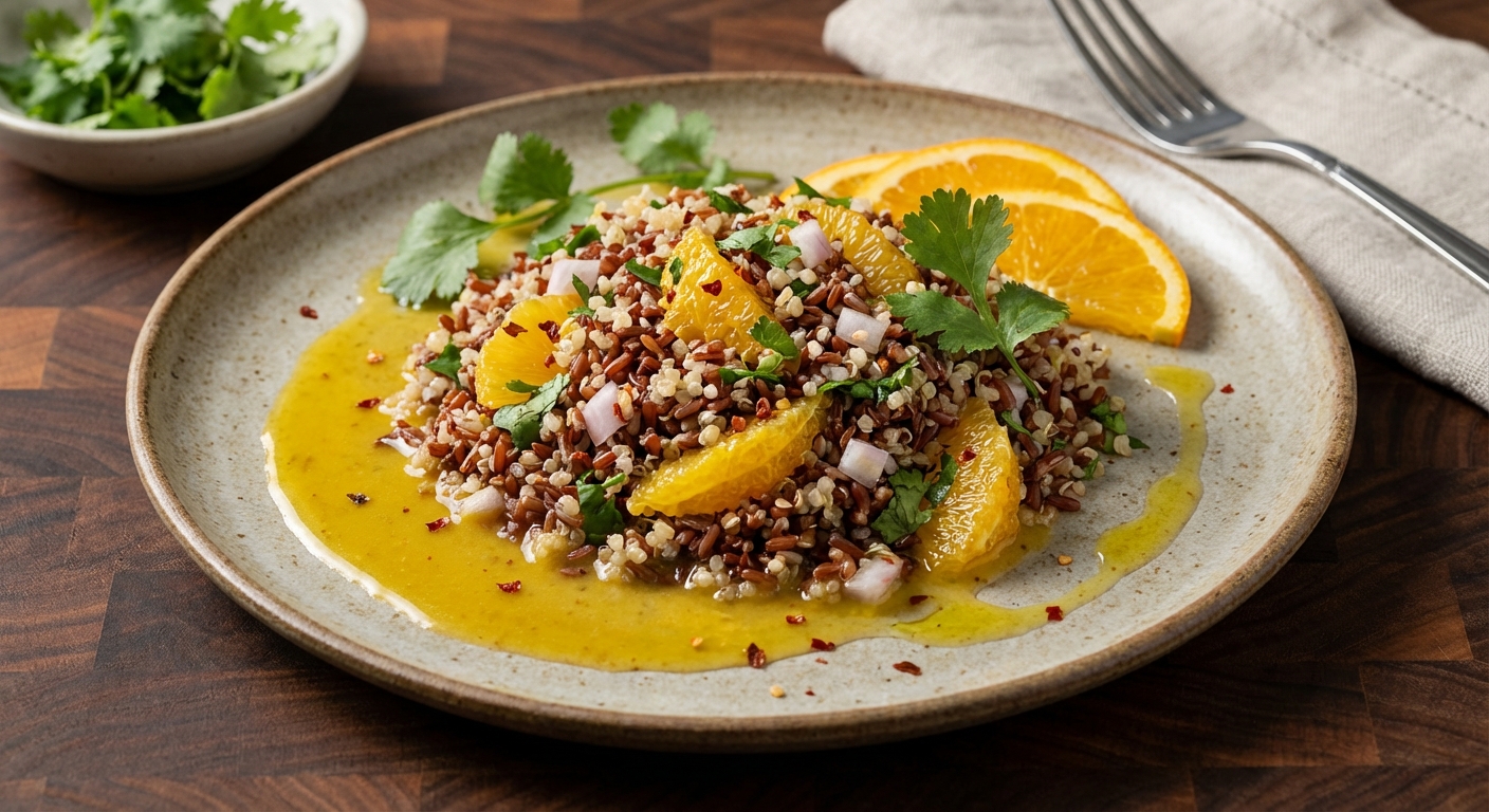 Red Rice and Quinoa Salad