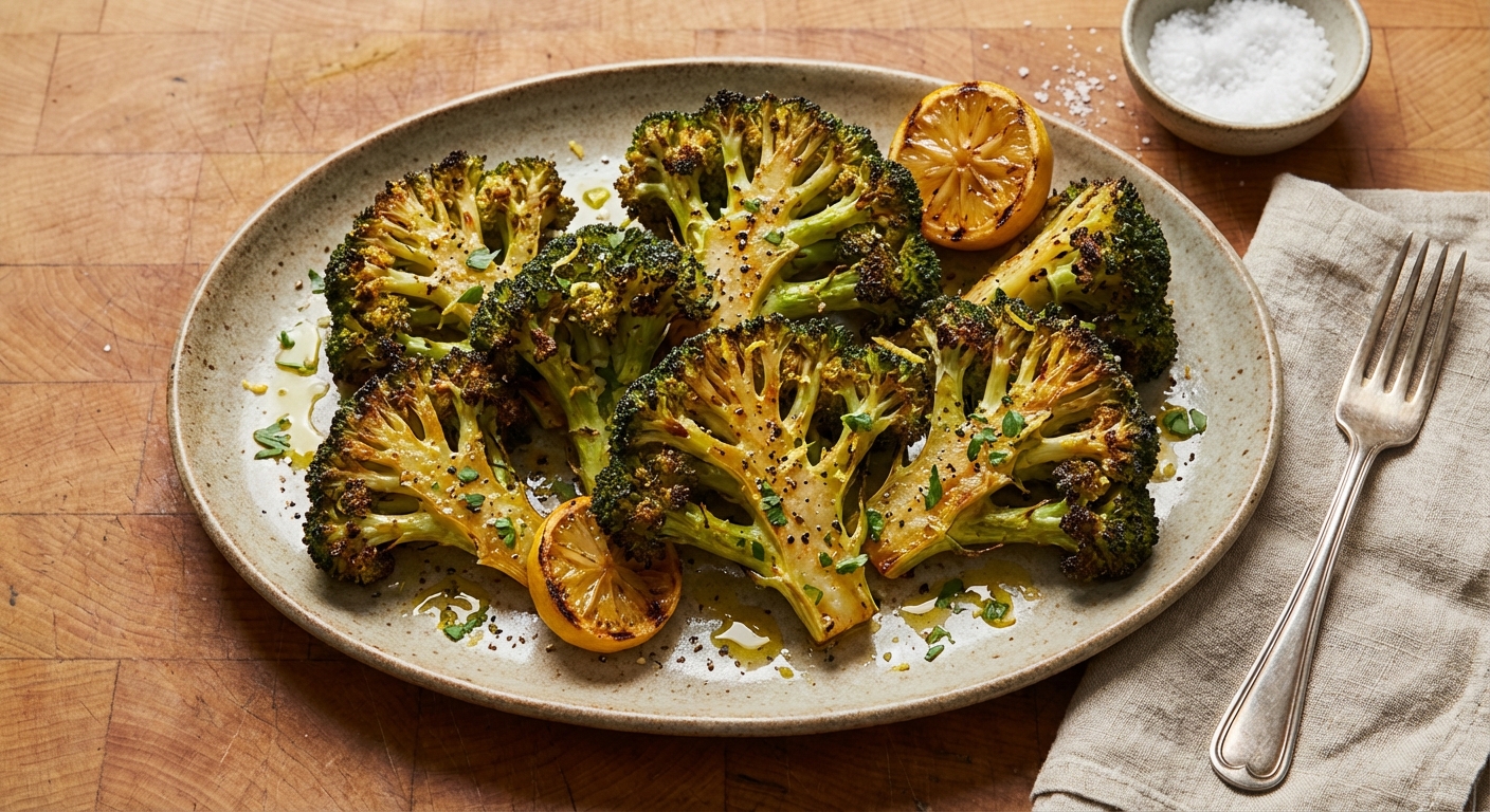 Roasted Broccoli Wedges