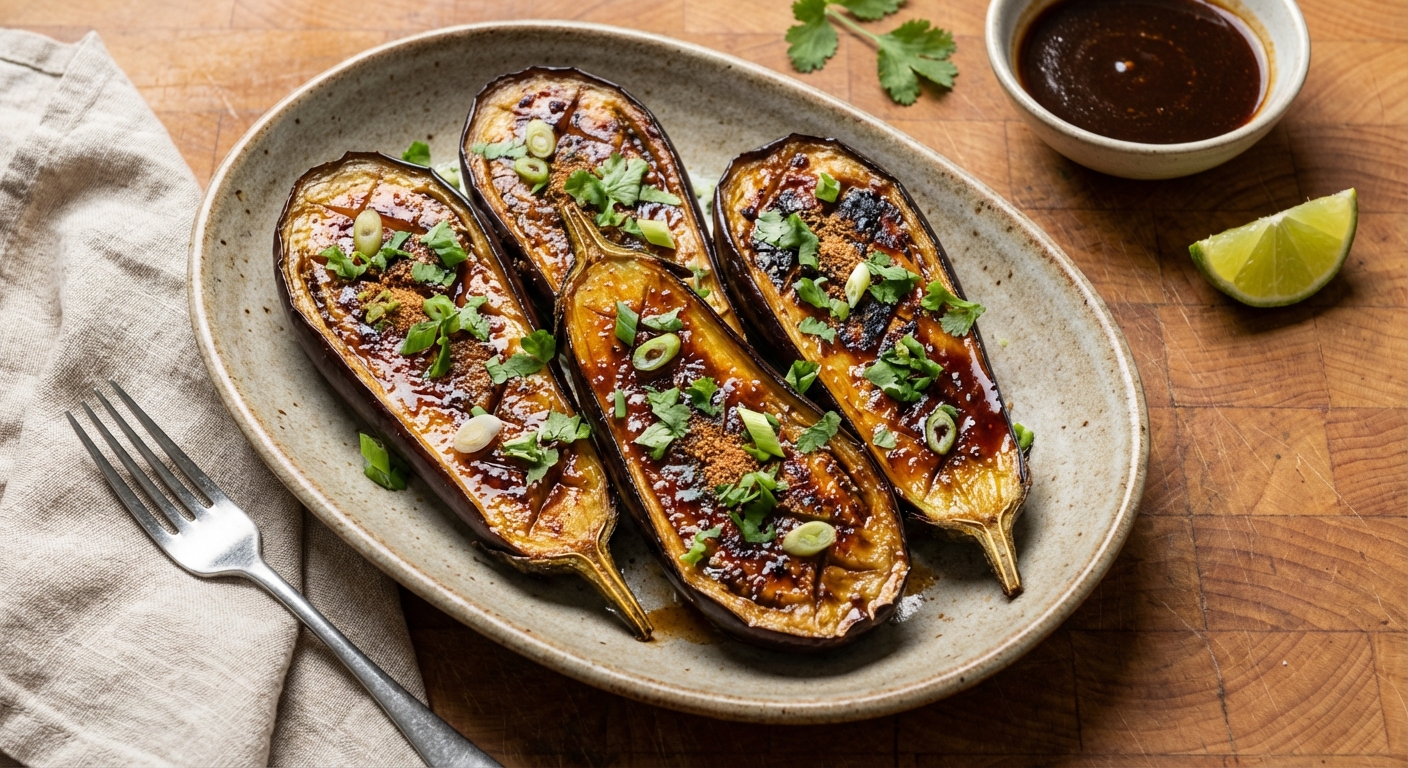 Roasted Eggplant with Tamarind