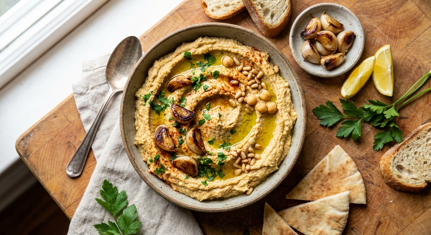 Roasted Garlic Hummus