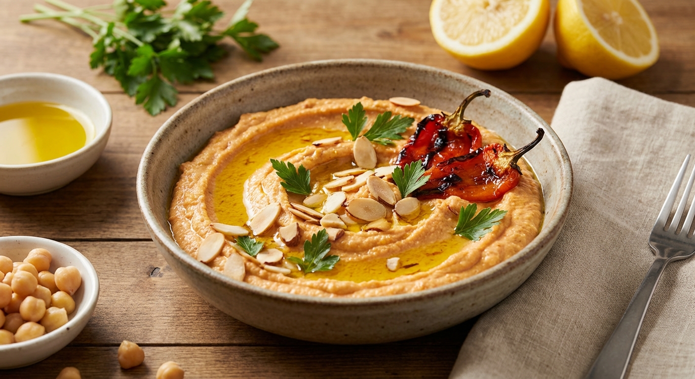 Roasted Red Pepper Hummus