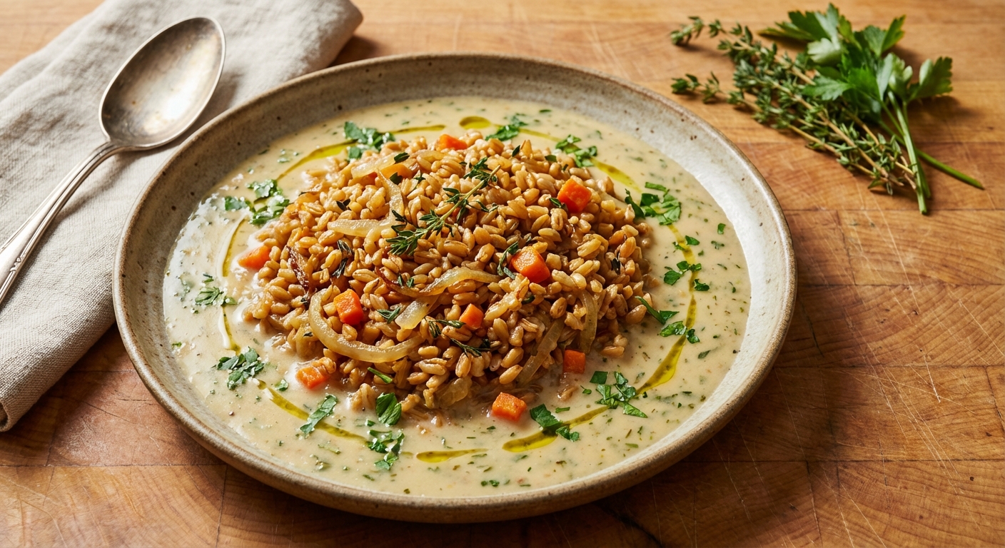 Savory Herbed Farro Pilaf