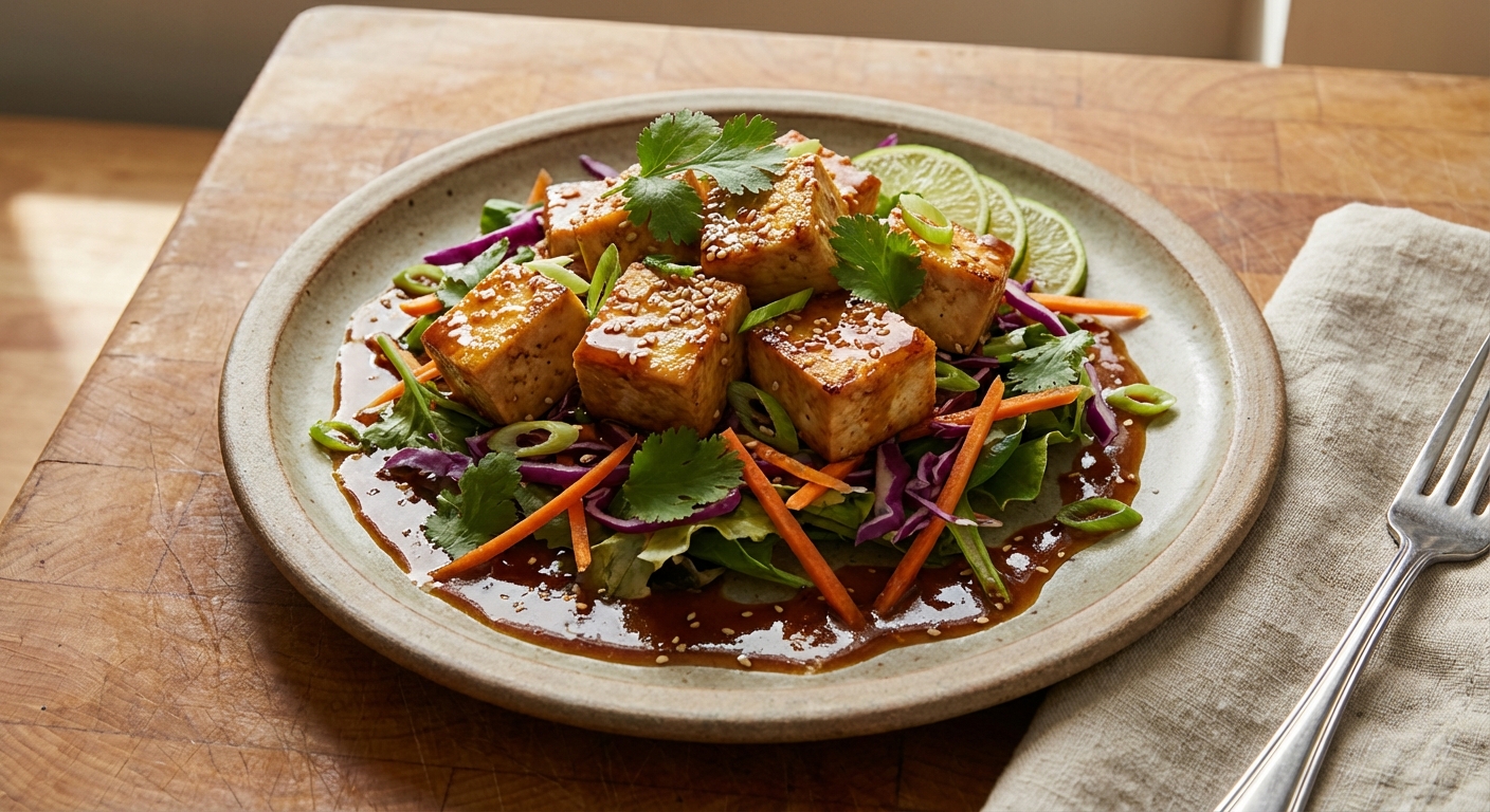 Sesame-Ginger Tofu Salad