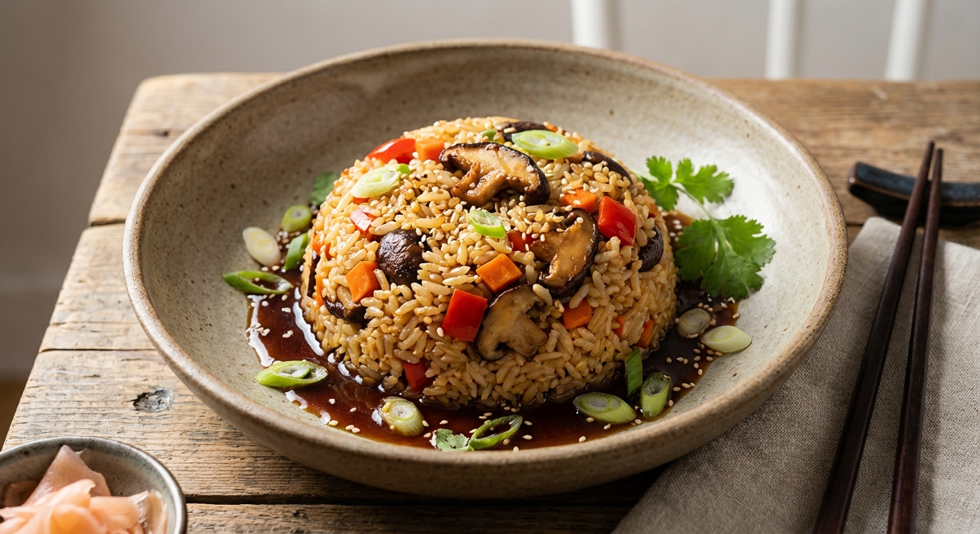 Shiitake Teriyaki Fried Rice