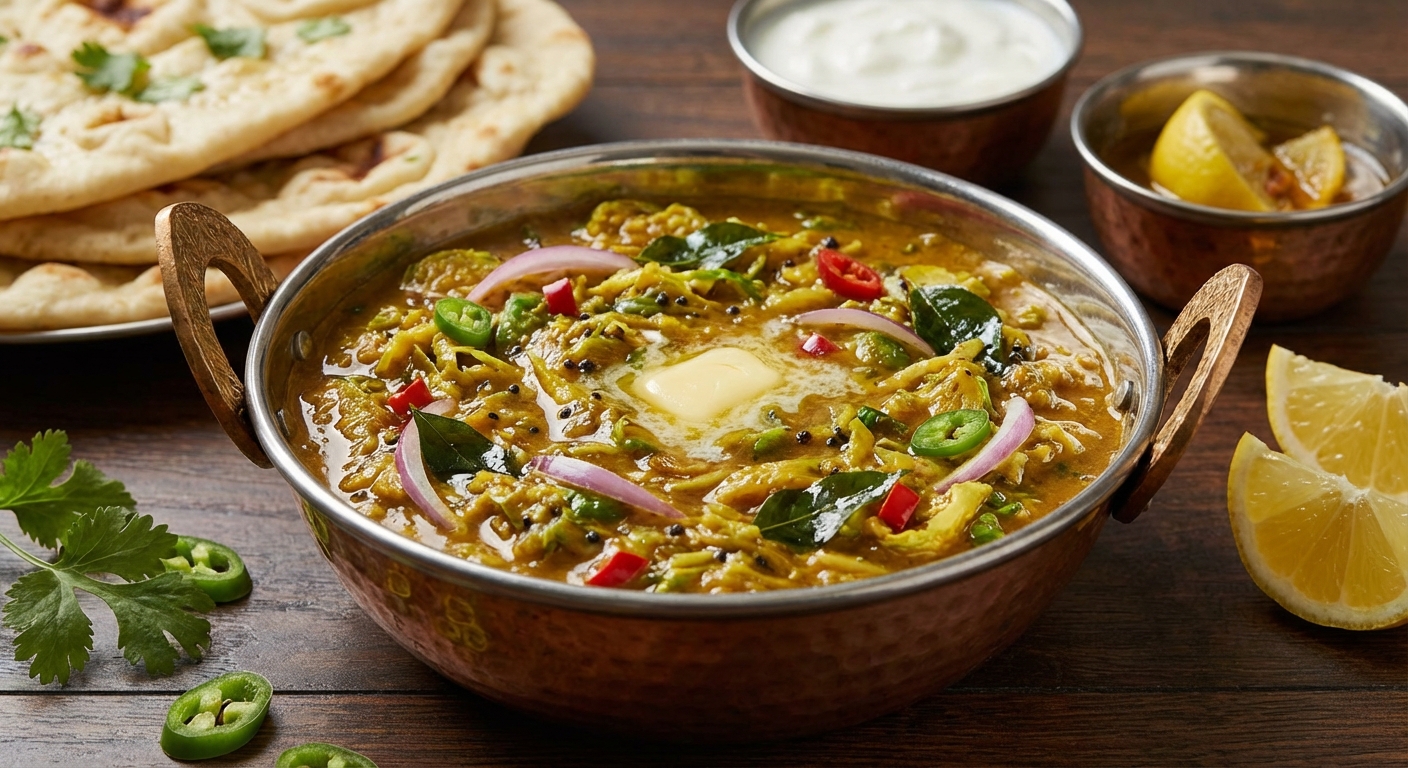 Shredded Brussels Sprout Thoran