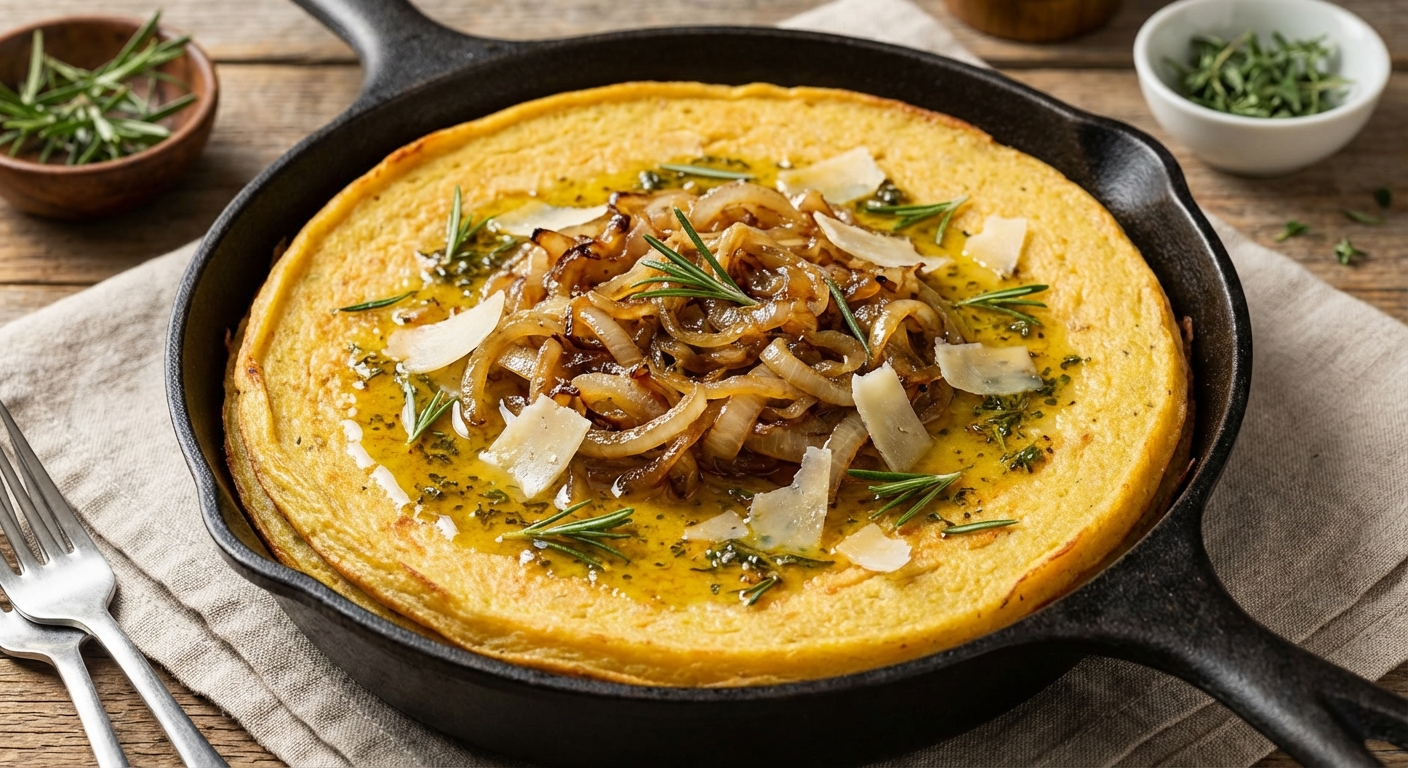 Socca with Caramelized Onions