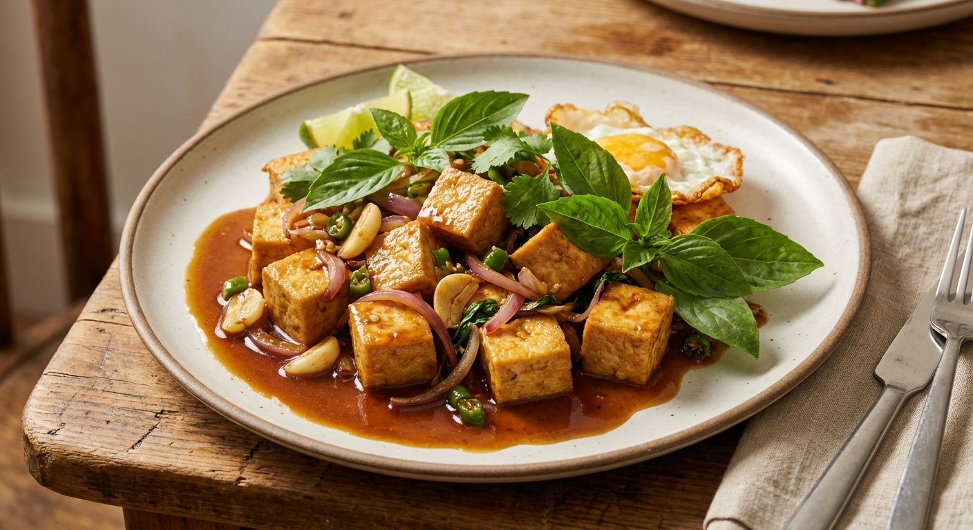 Spicy Thai Basil Tofu (Pad Krapow)