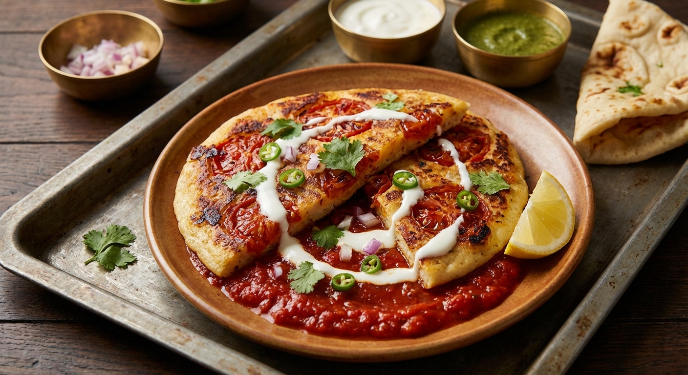 Squashed Tomato Uttapam