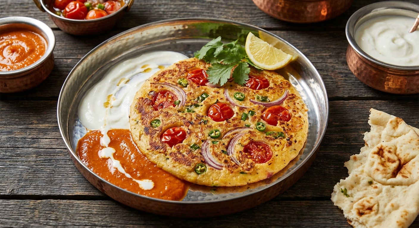 Squashed Tomato Uttapam
