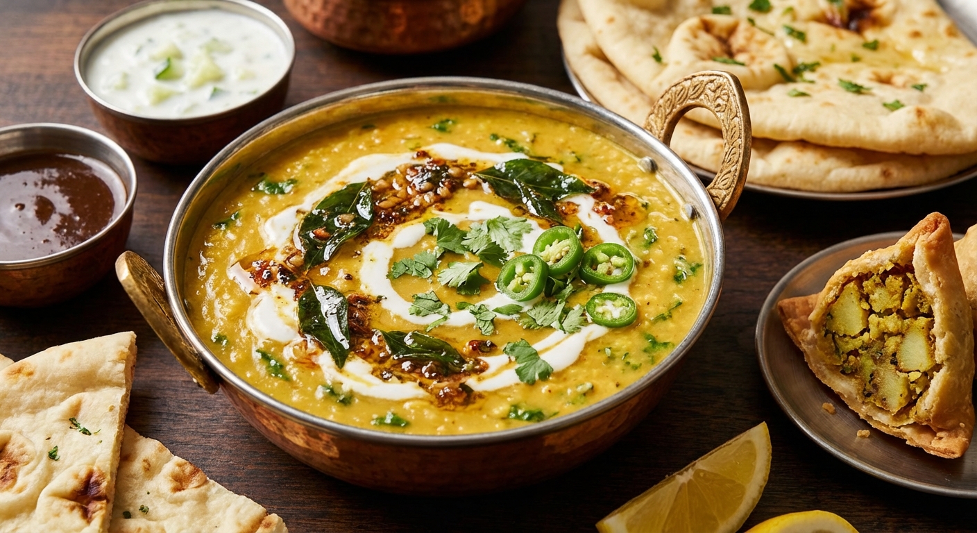 Sri Lankan Dal with Coconut + Lime Kale