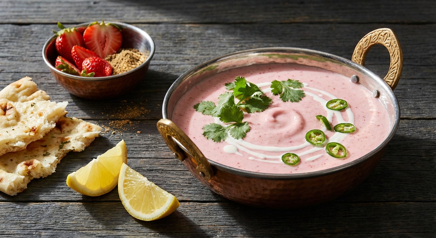 Strawberry + Cardamom Lassi