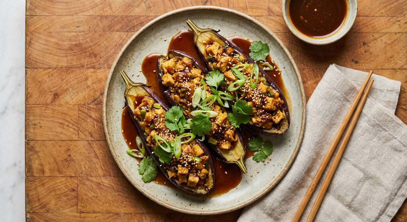 Stuffed Chinese Eggplants