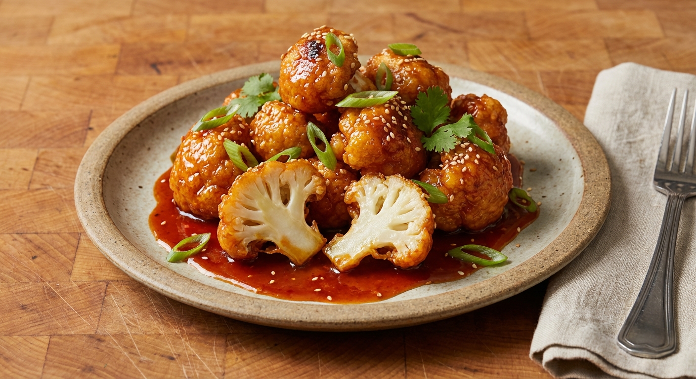 Sweet and Spicy Cauliflower Bites