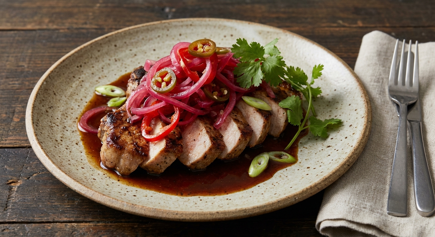 Sweet and Spicy Pickled Onions