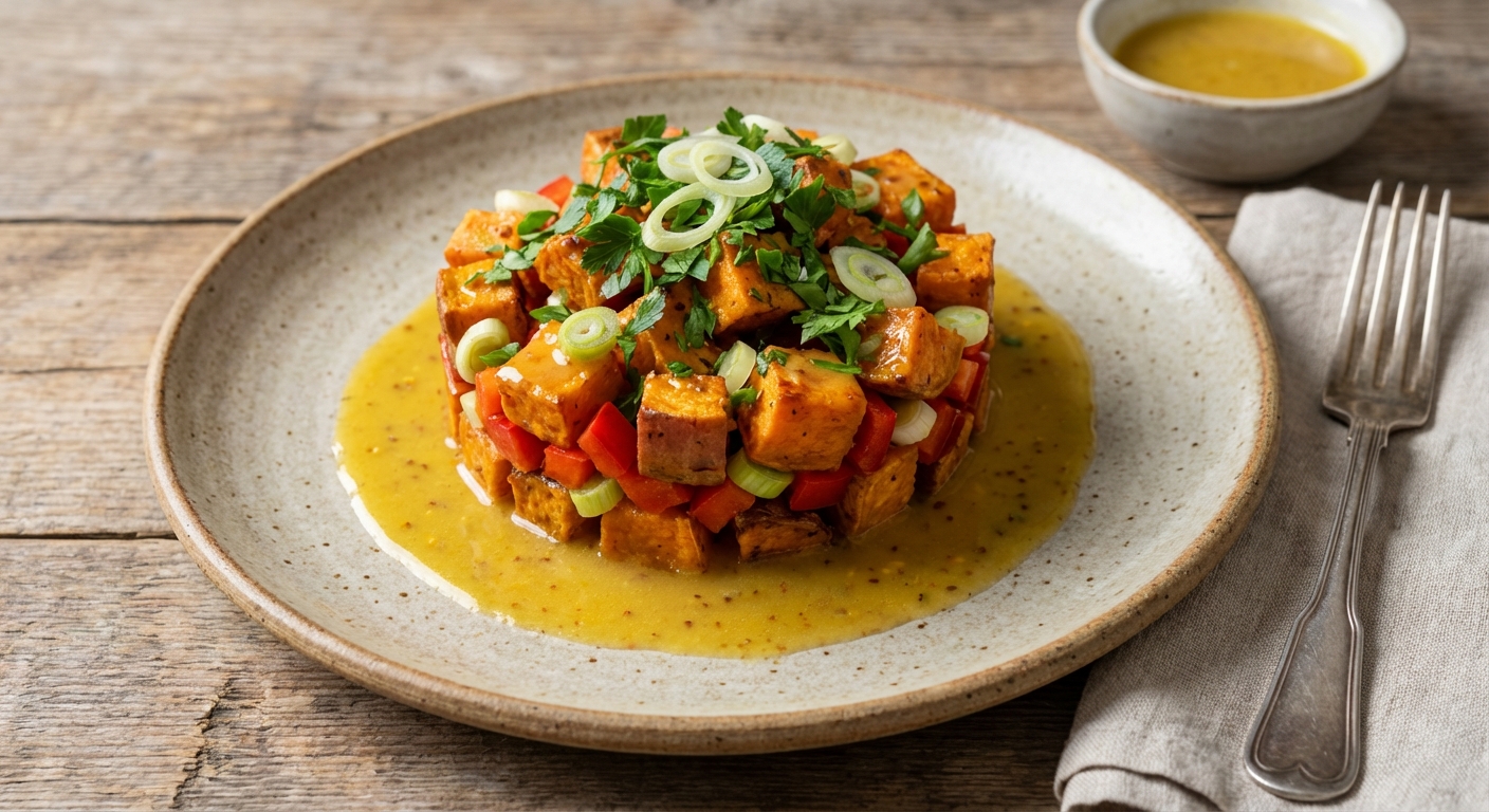 Sweet Potato Salad with Bell Peppers