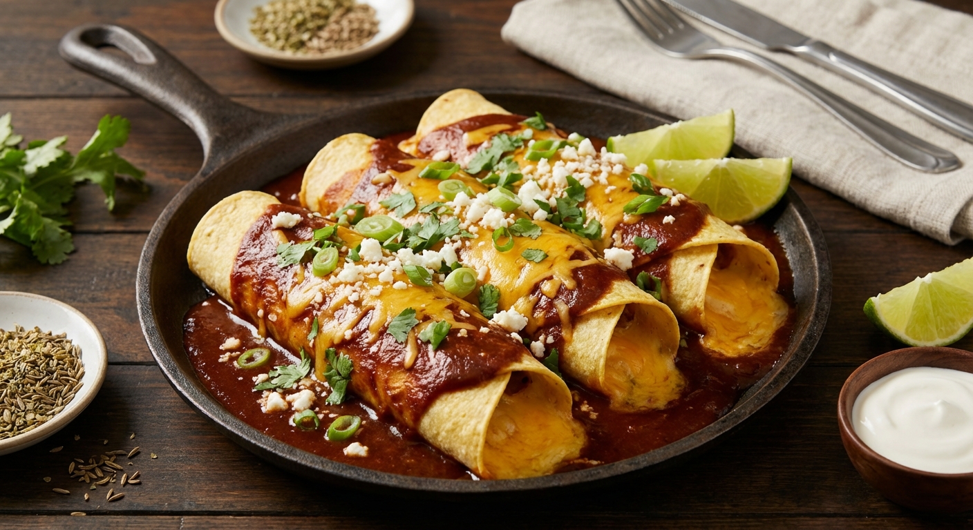 Tex-Mex Cheese Enchiladas