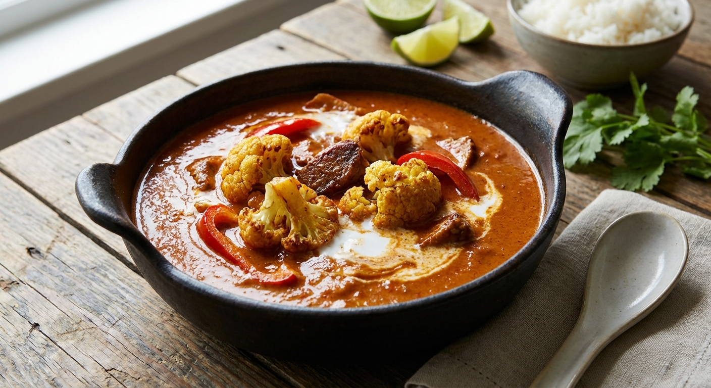 Thai Red Curry with Cauliflower