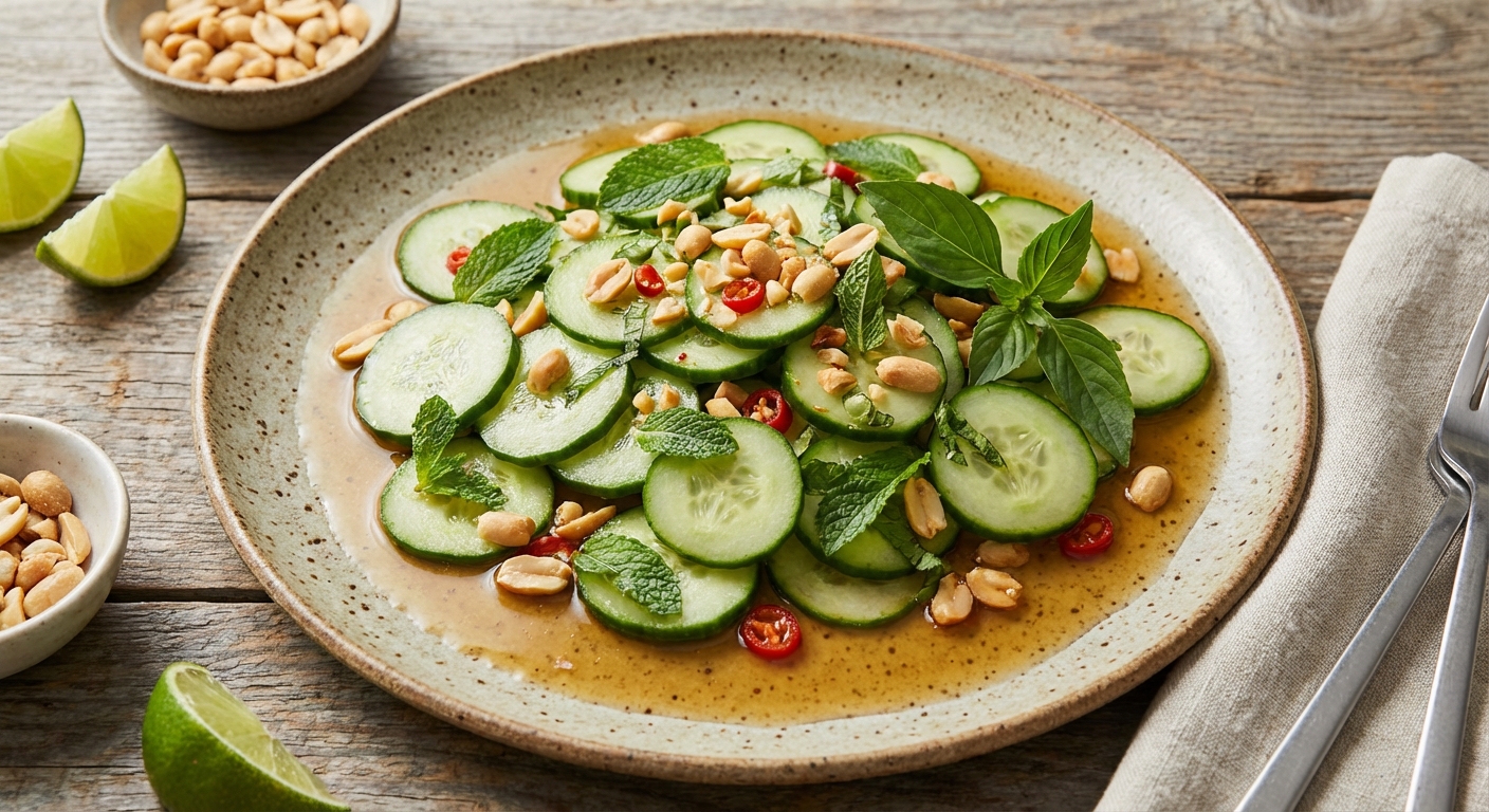 Thai-Style Cucumber Salad with Peanuts