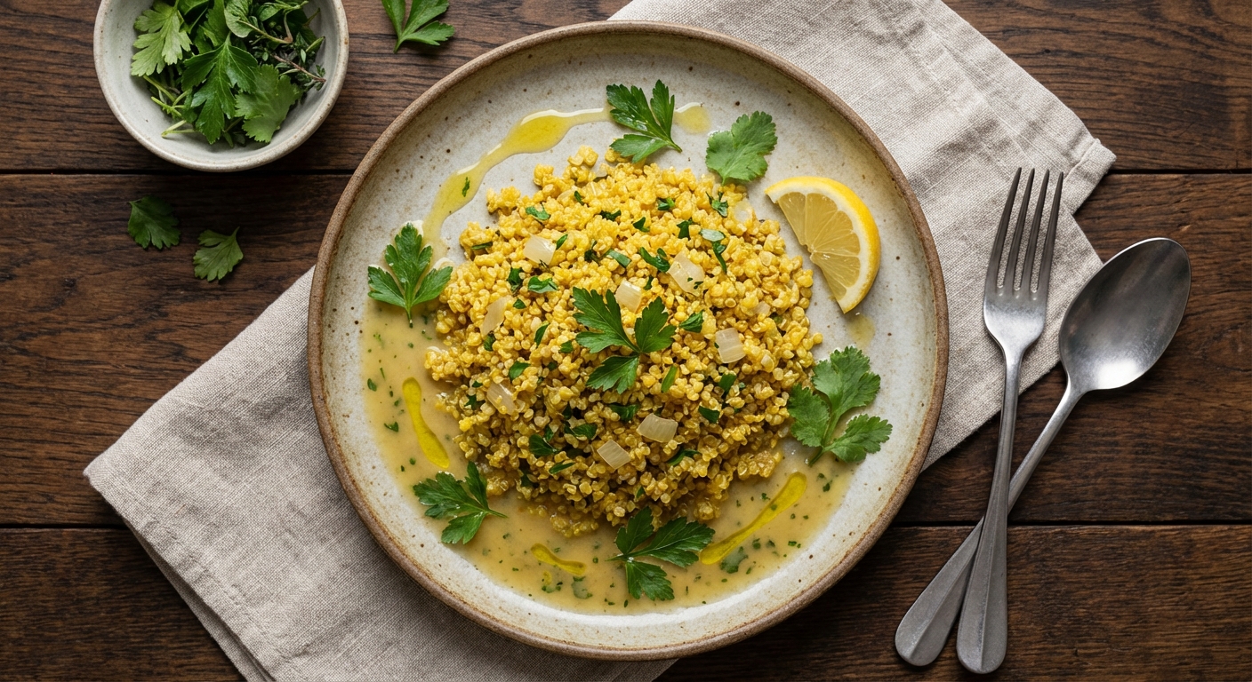 Toasted Quinoa Pilaf with Fresh Herbs