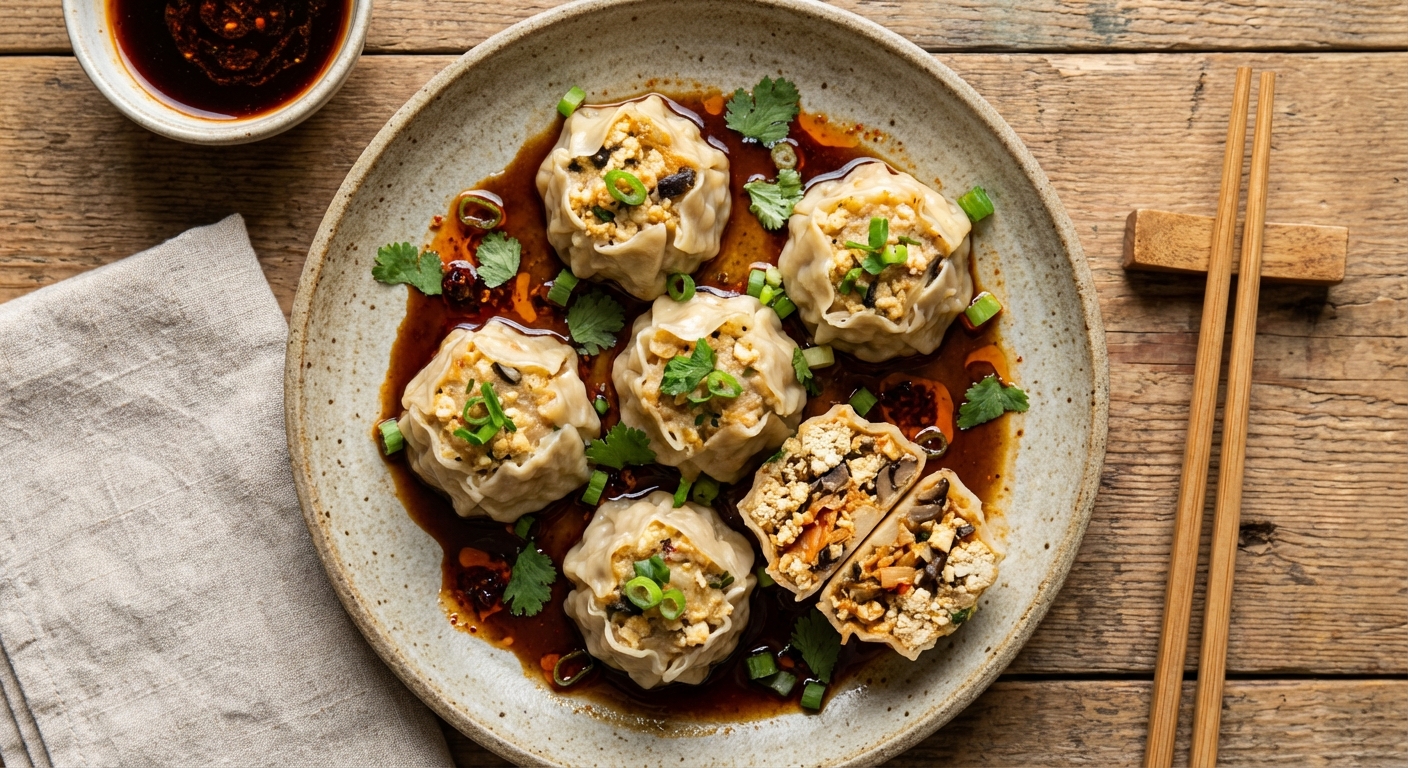 Tofu and Kimchi Shumai