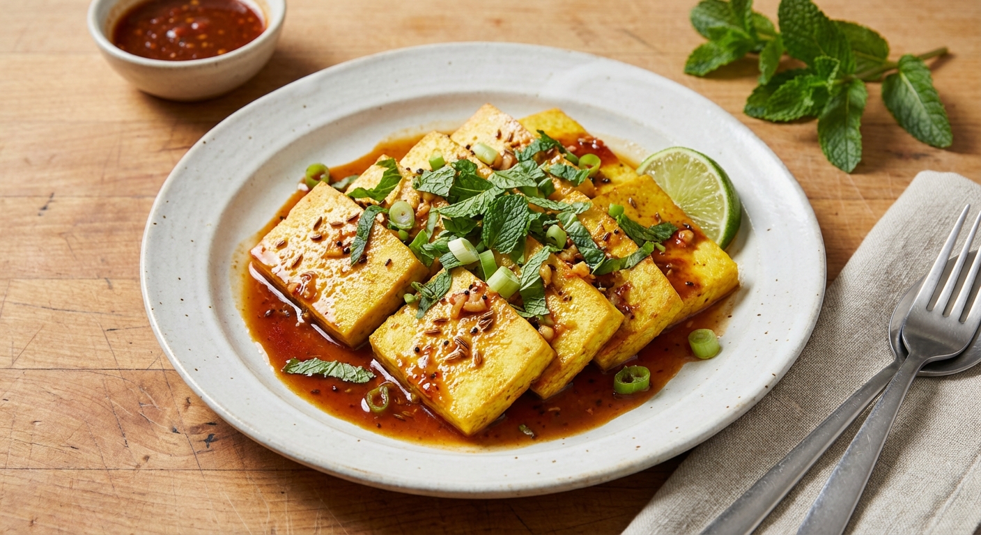 Tofu with Mint