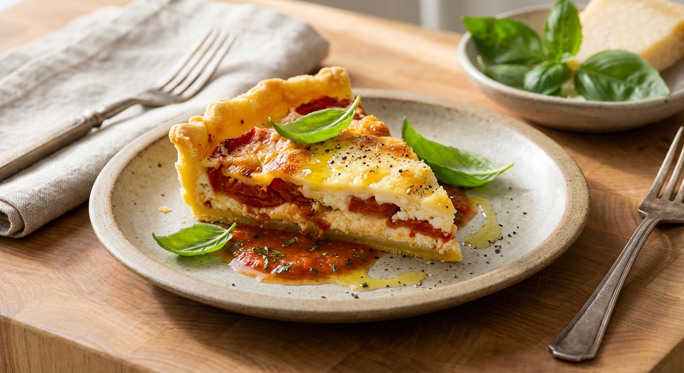 Tomato and Three-Cheese Tart