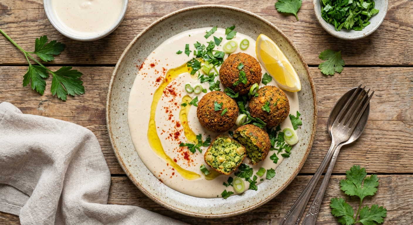 Traditional Falafel with Tahini Sauce