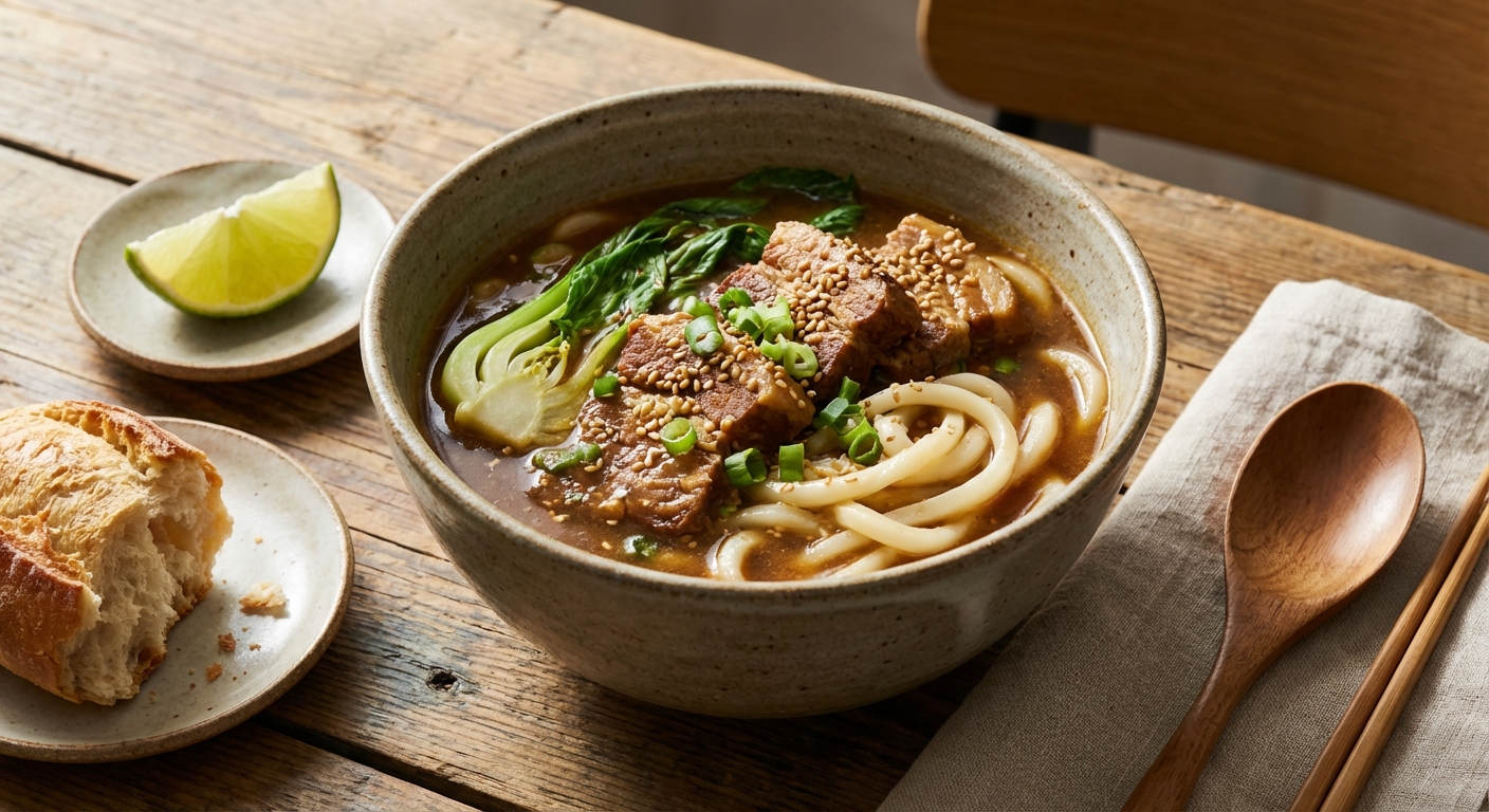 Udon Noodle Soup with Sesame Sauce