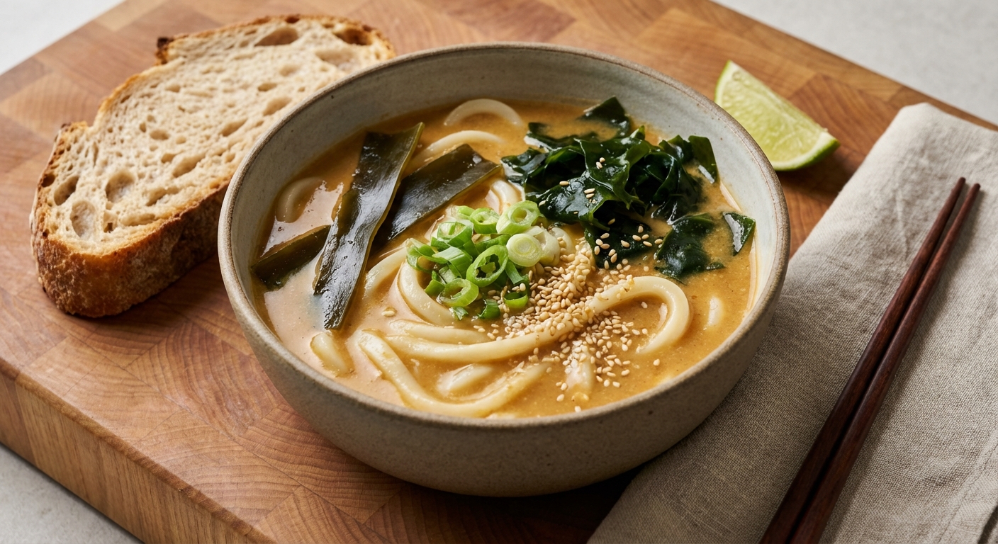 Udon Noodle Soup with Sesame Sauce