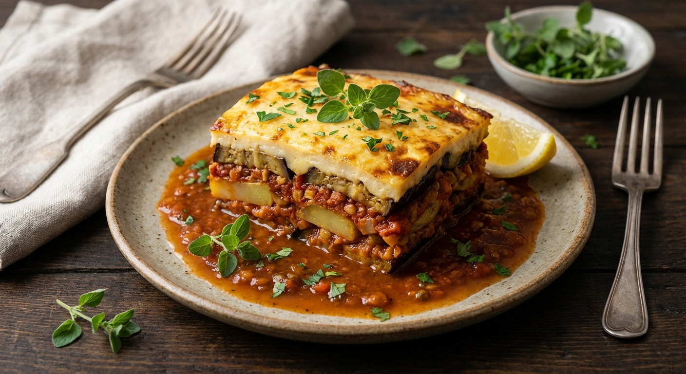 Vegetarian Eggplant Moussaka
