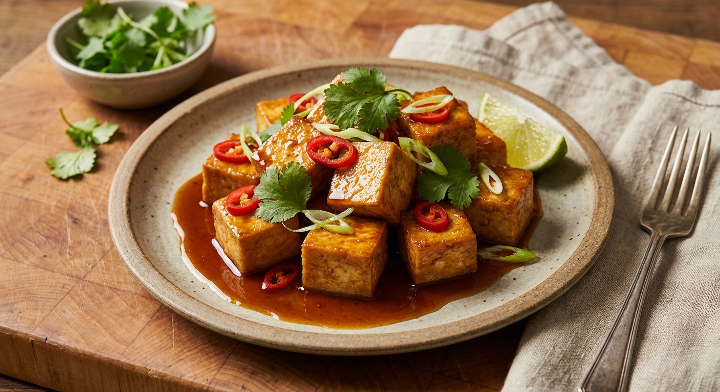 Vietnamese-Style Caramel Tofu