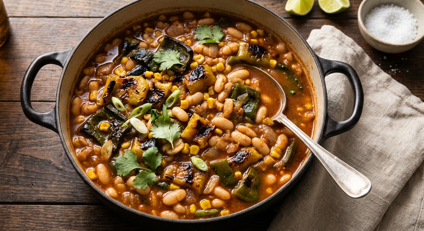 White Bean and Roasted Chile Chili