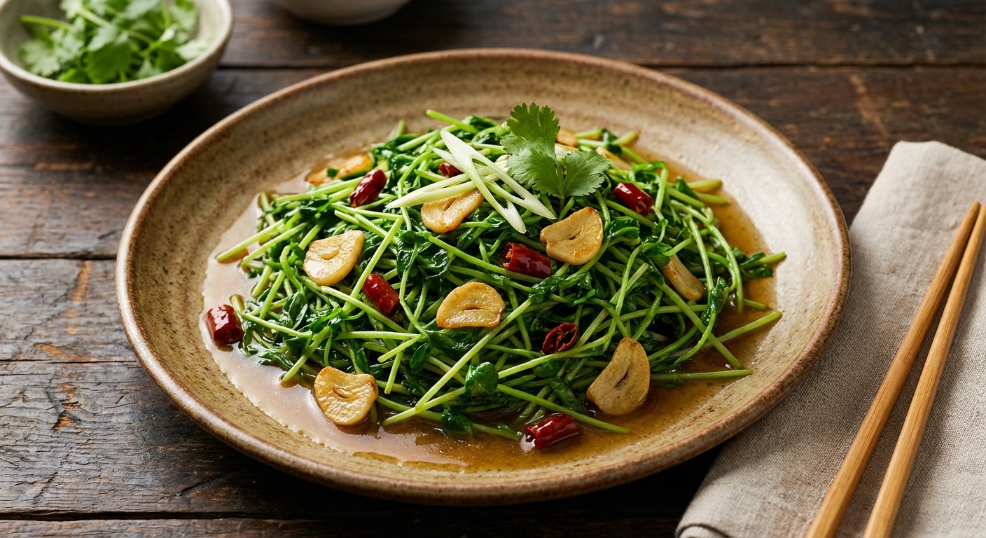 Wok-Tossed Pea Shoots